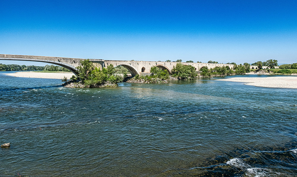An image of a bridge in Southwest France.
