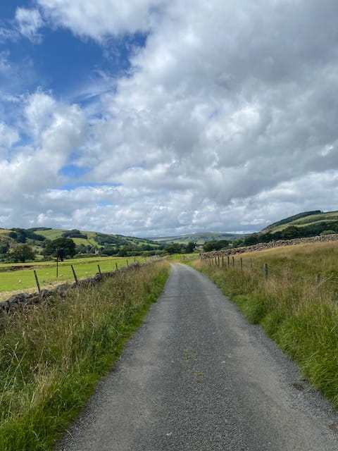 An image of a winding road in North Yorkshire.
