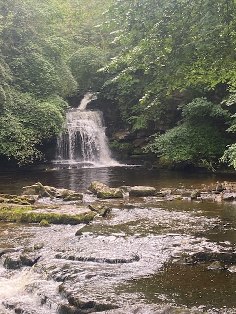 An image of a waterfall in North Yorkshire.